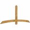 Ekena Millwork Bellingham Rough Sawn Timber Gable Bracket, Western Red Cedar, 84"W x 35"H x 2"D x 4"F, 10/12 Pitch GBW084X35X0204BEL00RWR - alternate 3